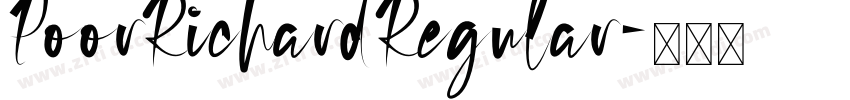 PoorRichard Regular字体转换